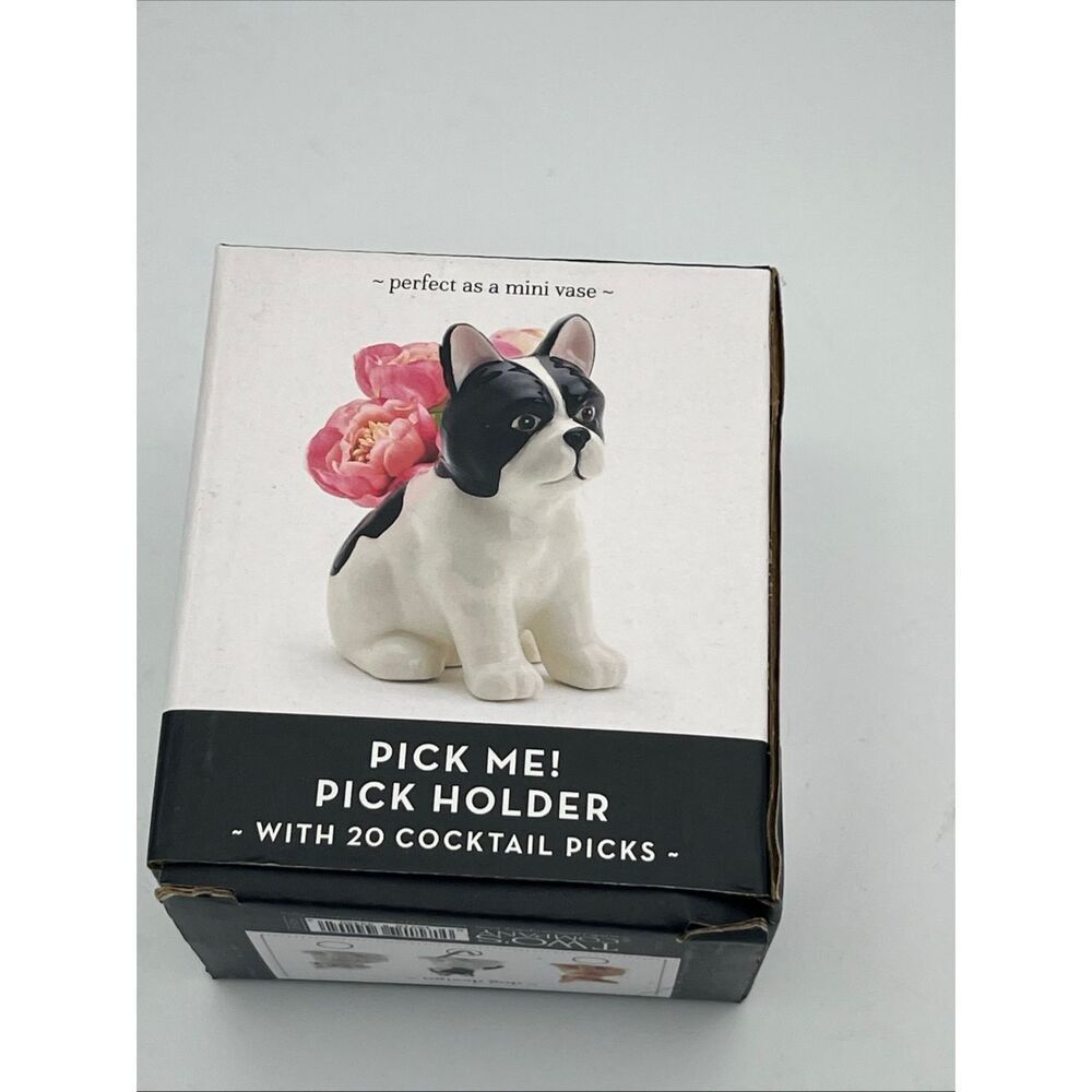 Pick Me Dog Pick Holder with 20 Food Picks in Gift Box